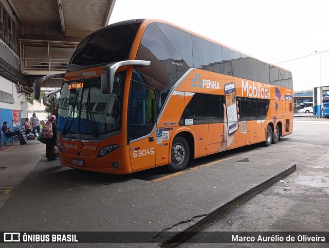 Empresa de Ônibus Nossa Senhora da Penha 63045 na cidade de Rio de Janeiro, Rio de Janeiro, Brasil, por Marco Aurélio de Oliveira. Número da foto: #13148041.