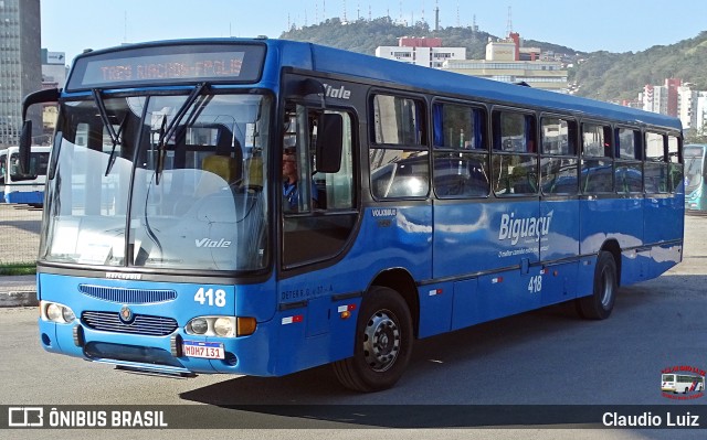 Biguaçu Transportes Coletivos Administração e Participação 418 na cidade de Florianópolis, Santa Catarina, Brasil, por Claudio Luiz. Número da foto: #13150428.