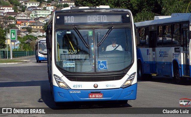 Insular Transportes Coletivos 45191 na cidade de Florianópolis, Santa Catarina, Brasil, por Claudio Luiz. Número da foto: #13150597.