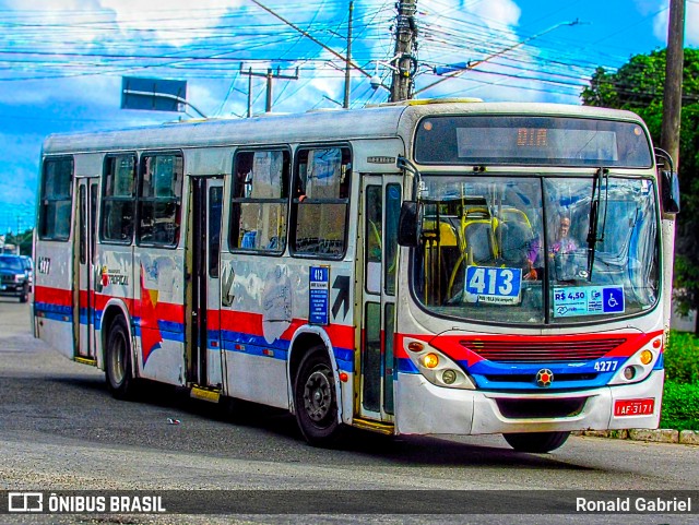Transporte Tropical 4277 na cidade de Aracaju, Sergipe, Brasil, por Ronald Gabriel. Número da foto: #13150807.