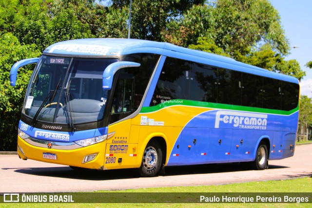 Fergramon Transportes 2080 na cidade de Curitiba, Paraná, Brasil, por Paulo Henrique Pereira Borges. Número da foto: #13150563.