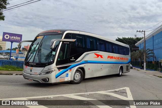 Viação Piracicabana 4123 na cidade de São Paulo, São Paulo, Brasil, por Luciano  Piske. Número da foto: #13149395.