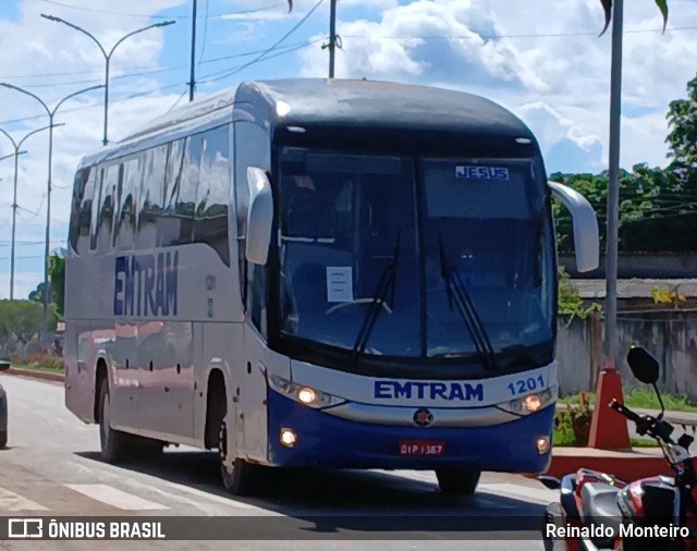 EMTRAM - Empresa de Transportes Manacapuru 1201 na cidade de Itapiranga, Amazonas, Brasil, por Reinaldo Monteiro. Número da foto: #13148628.