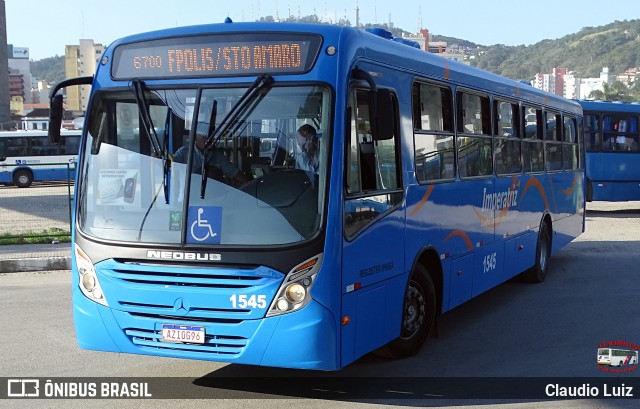 Auto Viação Imperatriz 1545 na cidade de Florianópolis, Santa Catarina, Brasil, por Claudio Luiz. Número da foto: #13150413.