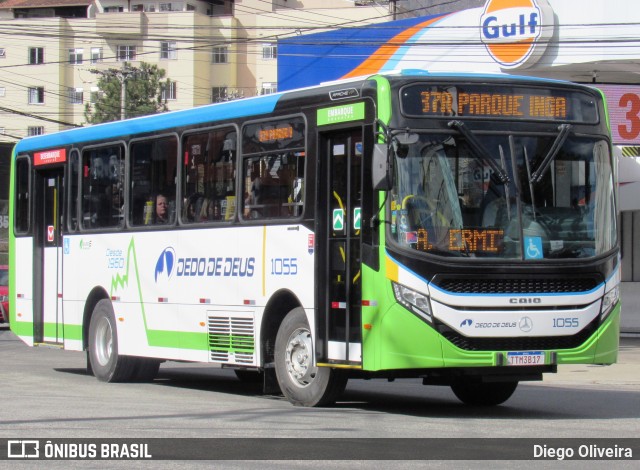 Viação Dedo de Deus 1055 na cidade de Teresópolis, Rio de Janeiro, Brasil, por Diego Oliveira. Número da foto: #13148831.