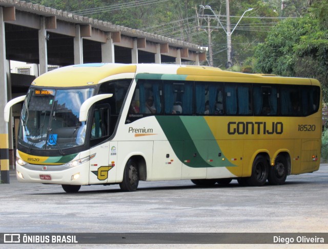 Empresa Gontijo de Transportes 18520 na cidade de Teresópolis, Rio de Janeiro, Brasil, por Diego Oliveira. Número da foto: #13148873.