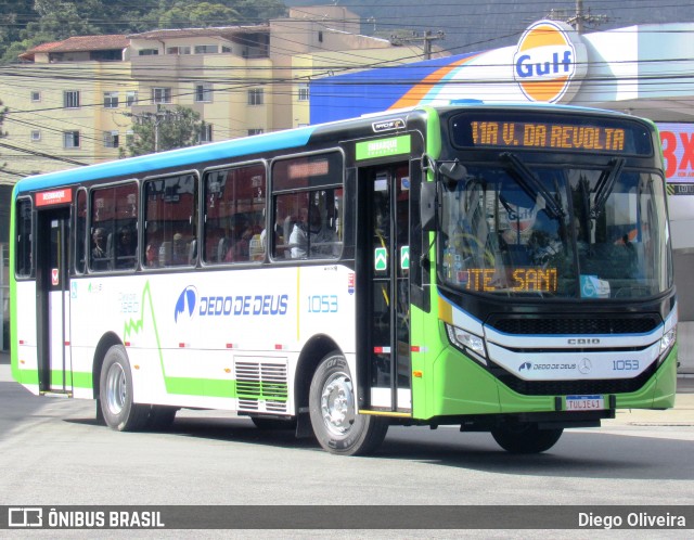 Viação Dedo de Deus 1053 na cidade de Teresópolis, Rio de Janeiro, Brasil, por Diego Oliveira. Número da foto: #13148825.