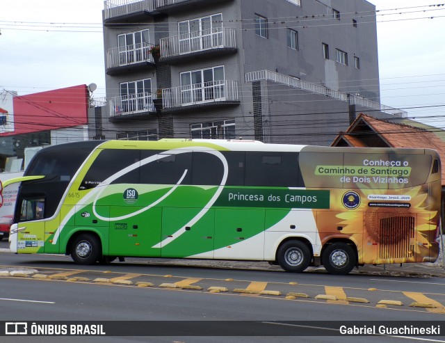 Expresso Princesa dos Campos 6615 na cidade de Ponta Grossa, Paraná, Brasil, por Gabriel Guachineski. Número da foto: #13150738.