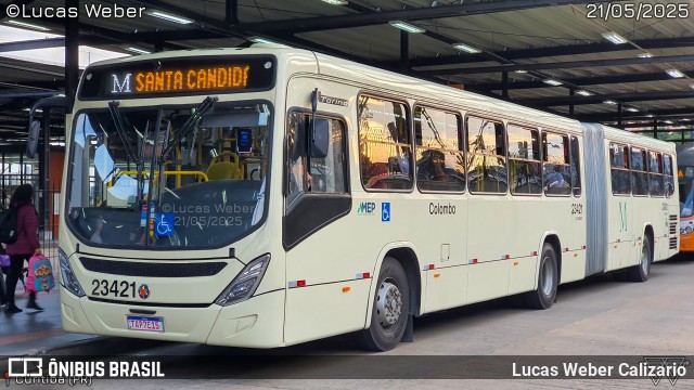 Viação Colombo 23421 na cidade de Curitiba, Paraná, Brasil, por Lucas Weber Calizario. Número da foto: #13150500.