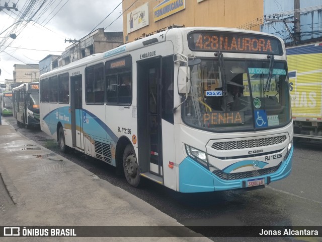 Auto Viação Vera Cruz - Belford Roxo RJ 112.126 na cidade de Belford Roxo, Rio de Janeiro, Brasil, por Jonas Alcantara. Número da foto: #13150410.
