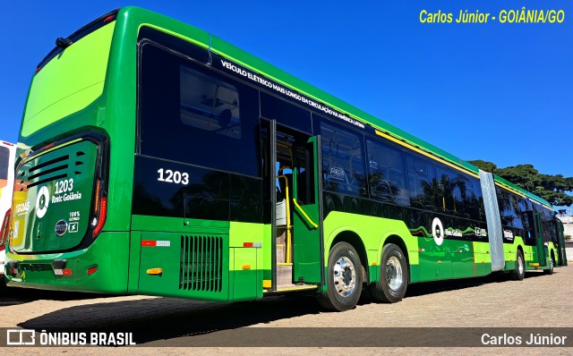 HP Transportes Coletivos 1203 na cidade de Goiânia, Goiás, Brasil, por Carlos Júnior. Número da foto: #13149388.
