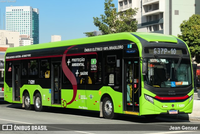 Viação Gatusa Transportes Urbanos 7 6201 na cidade de São Paulo, São Paulo, Brasil, por Jean Genser. Número da foto: #13149659.