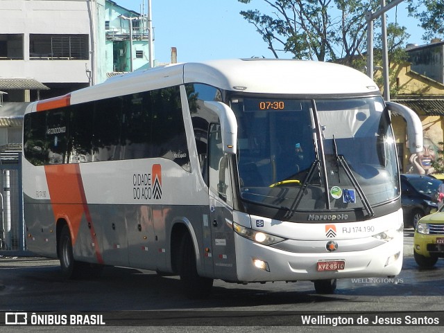 Viação Cidade do Aço RJ 174.190 na cidade de Rio de Janeiro, Rio de Janeiro, Brasil, por Wellington de Jesus Santos. Número da foto: #13149540.