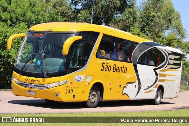 Expresso São Bento 240 na cidade de Curitiba, Paraná, Brasil, por Paulo Henrique Pereira Borges. Número da foto: #13150574.