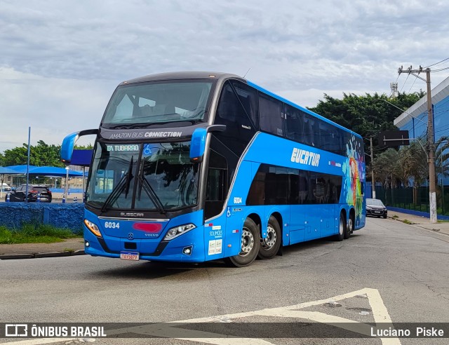Eucatur - Empresa União Cascavel de Transportes e Turismo 6034 na cidade de São Paulo, São Paulo, Brasil, por Luciano  Piske. Número da foto: #13149366.