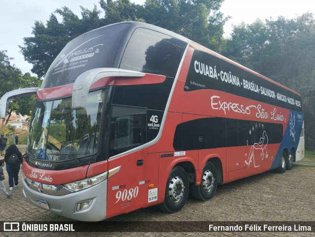 Expresso São Luiz 9080 na cidade de Campinas, São Paulo, Brasil, por Fernando Félix Ferreira Lima. Número da foto: #13150078.