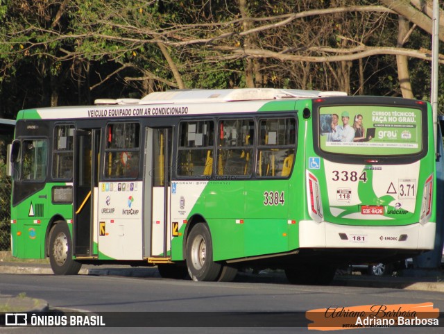 VB Transportes e Turismo 3384 na cidade de Campinas, São Paulo, Brasil, por Adriano Barbosa. Número da foto: #13150822.