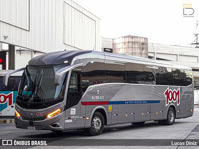 Auto Viação 1001 RJ 108.423 na cidade de Rio de Janeiro, Rio de Janeiro, Brasil, por Lucas Diniz. Número da foto: #13149572.
