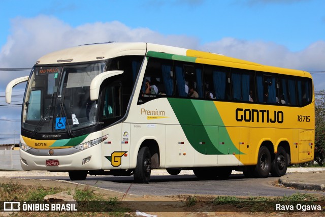 Empresa Gontijo de Transportes 18715 na cidade de Vitória da Conquista, Bahia, Brasil, por Rava Ogawa. Número da foto: #13148949.
