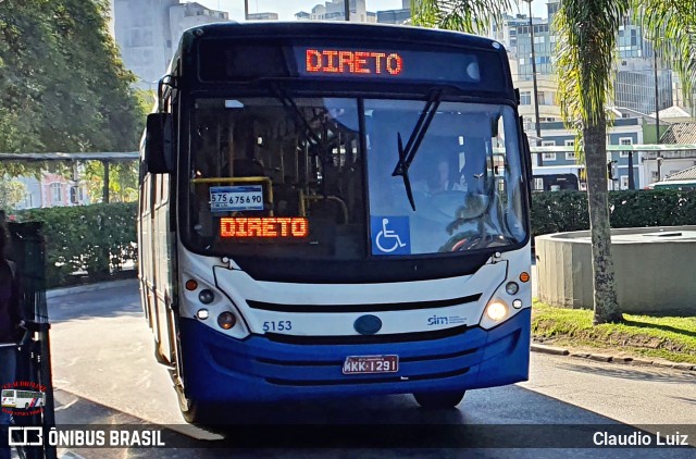Insular Transportes Coletivos 5153 na cidade de Florianópolis, Santa Catarina, Brasil, por Claudio Luiz. Número da foto: #13150197.