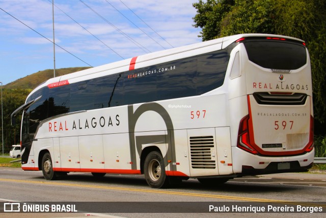 Real Alagoas de Viação 597 na cidade de Barra do Piraí, Rio de Janeiro, Brasil, por Paulo Henrique Pereira Borges. Número da foto: #13150703.
