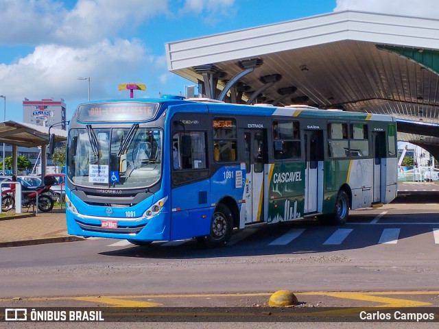 Pioneira Transportes 1091 na cidade de Cascavel, Paraná, Brasil, por Carlos Campos. Número da foto: #13148165.