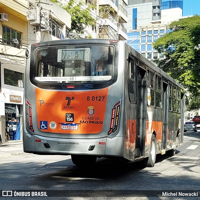TRANSPPASS - Transporte de Passageiros 8 0127 na cidade de São Paulo, São Paulo, Brasil, por Michel Nowacki. Número da foto: #13150438.