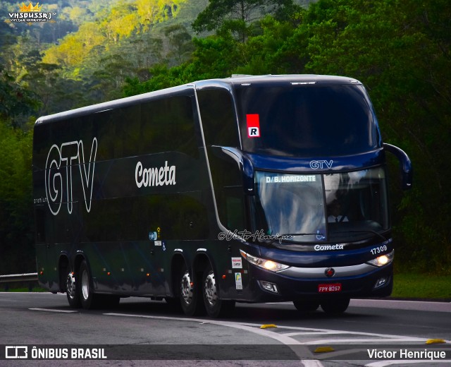Viação Cometa 17309 na cidade de Petrópolis, Rio de Janeiro, Brasil, por Victor Henrique. Número da foto: #13149805.