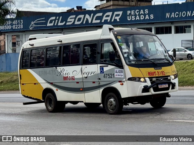 Rio Negro Fretamento e Turismo 47521 na cidade de Conselheiro Lafaiete, Minas Gerais, Brasil, por Eduardo Vieira. Número da foto: #13148184.