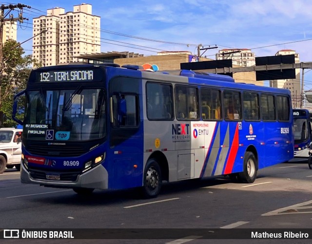 Next Mobilidade - ABC Sistema de Transporte 80.909 na cidade de São Bernardo do Campo, São Paulo, Brasil, por Matheus Ribeiro. Número da foto: #13150385.