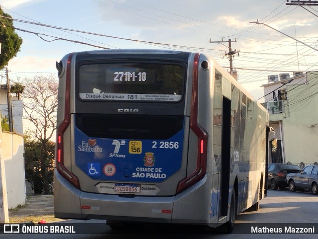 Sambaíba Transportes Urbanos 2 2856 na cidade de São Paulo, São Paulo, Brasil, por Matheus Mazzoni. Número da foto: #13151235.