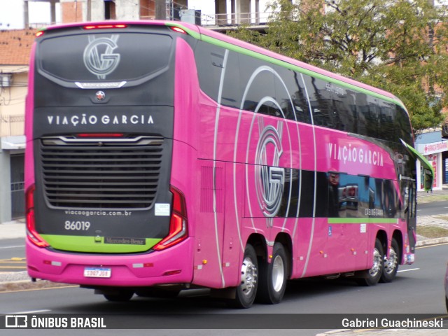 Viação Garcia 86019 na cidade de Ponta Grossa, Paraná, Brasil, por Gabriel Guachineski. Número da foto: #13153719.