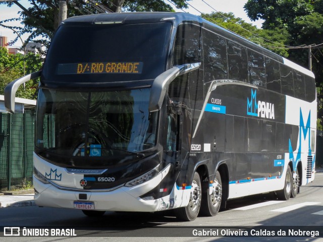 Empresa de Ônibus Nossa Senhora da Penha 65020 na cidade de São Paulo, São Paulo, Brasil, por Gabriel Oliveira Caldas da Nobrega. Número da foto: #13151505.