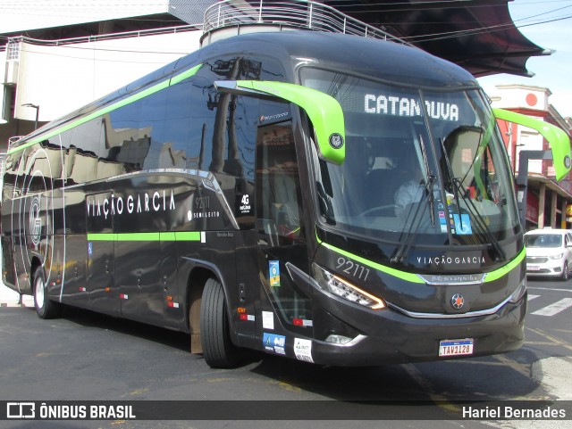 Viação Garcia 92111 na cidade de São José do Rio Preto, São Paulo, Brasil, por Hariel Bernades. Número da foto: #13151517.