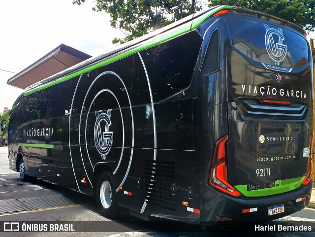 Viação Garcia 92111 na cidade de São José do Rio Preto, São Paulo, Brasil, por Hariel Bernades. Número da foto: #13151581.