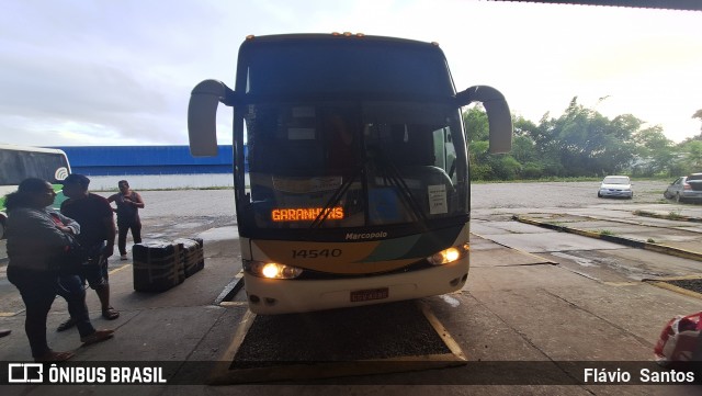 Empresa Gontijo de Transportes 14540 na cidade de Cruz das Almas, Bahia, Brasil, por Flávio  Santos. Número da foto: #13151568.