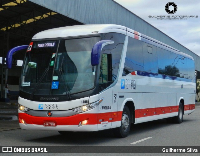 Breda Transportes e Serviços 1405 na cidade de Praia Grande, São Paulo, Brasil, por Guilherme Silva. Número da foto: #13151213.