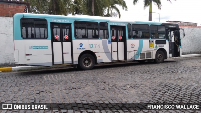 Auto Viação São José 12314 na cidade de Fortaleza, Ceará, Brasil, por FRANCISCO WALLACE. Número da foto: #13151227.