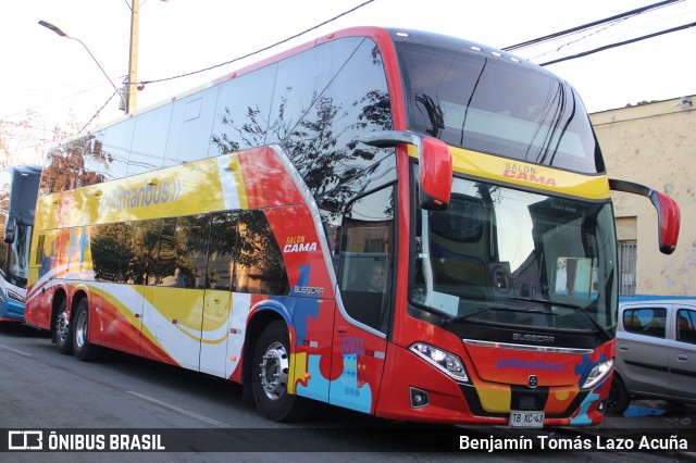 Pullman Bus 6004 na cidade de Estación Central, Santiago, Metropolitana de Santiago, Chile, por Benjamín Tomás Lazo Acuña. Número da foto: #13153929.