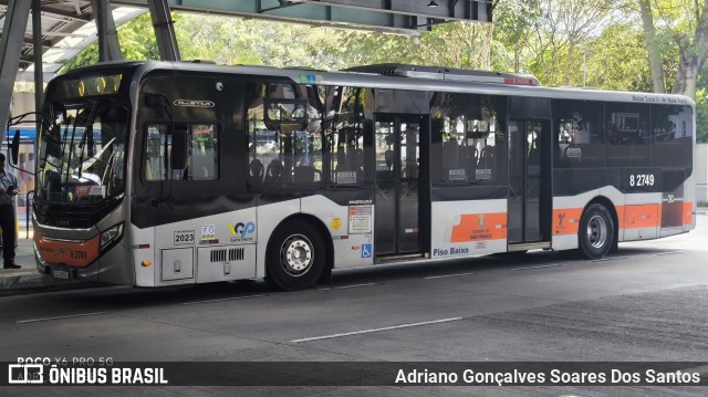 Viação Gato Preto 8 2749 na cidade de São Paulo, São Paulo, Brasil, por Adriano Gonçalves Soares Dos Santos. Número da foto: #13151651.