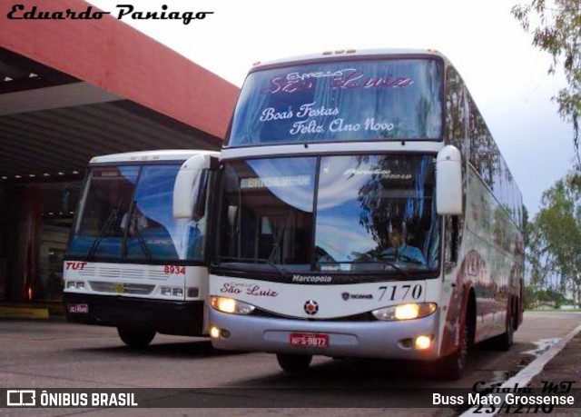 Expresso São Luiz 7170 na cidade de Cuiabá, Mato Grosso, Brasil, por Buss Mato Grossense. Número da foto: #13152294.