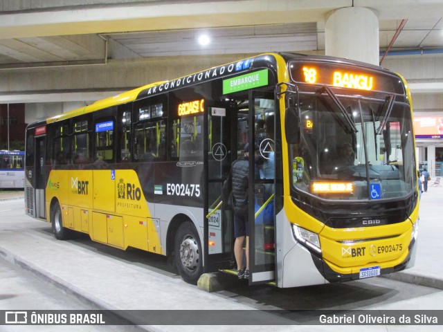 Mobi Rio E902475 na cidade de Rio de Janeiro, Rio de Janeiro, Brasil, por Gabriel Oliveira da Silva. Número da foto: #13153731.