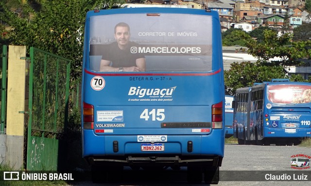 Biguaçu Transportes Coletivos Administração e Participação 415 na cidade de Florianópolis, Santa Catarina, Brasil, por Claudio Luiz. Número da foto: #13152475.