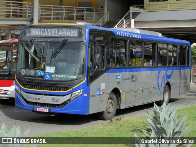 Viação Vila Real B11548 na cidade de Rio de Janeiro, Rio de Janeiro, Brasil, por Gabriel Oliveira da Silva. Número da foto: #13153649.