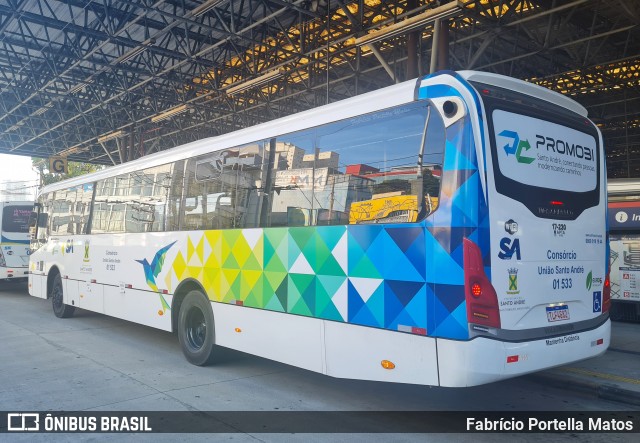 Viação Guaianazes 01 533 na cidade de Santo André, São Paulo, Brasil, por Fabrício Portella Matos. Número da foto: #13152362.