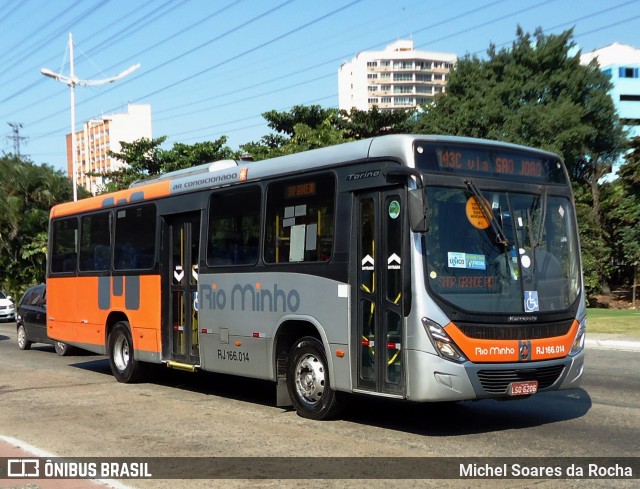Transturismo Rio Minho RJ 166.014 na cidade de Nova Iguaçu, Rio de Janeiro, Brasil, por Michel Soares da Rocha. Número da foto: #13152090.