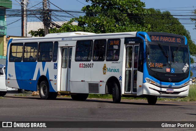 Viação São Pedro 0326007 na cidade de Manaus, Amazonas, Brasil, por Gilmar Porfírio. Número da foto: #13151062.