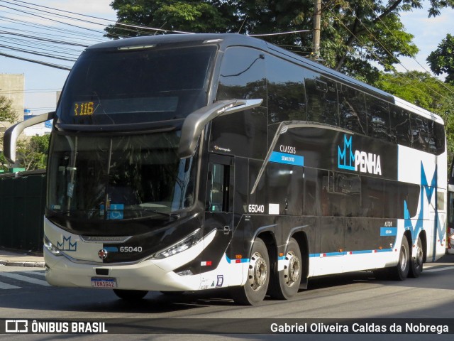 Empresa de Ônibus Nossa Senhora da Penha 65040 na cidade de São Paulo, São Paulo, Brasil, por Gabriel Oliveira Caldas da Nobrega. Número da foto: #13151525.