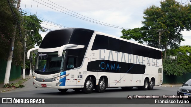 Auto Viação Catarinense 3721 na cidade de São Paulo, São Paulo, Brasil, por Francisco Ivano. Número da foto: #13153925.