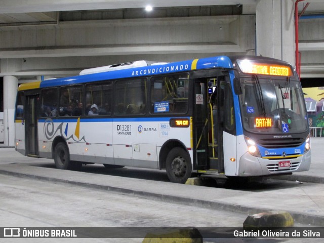 Transportes Barra D13281 na cidade de Rio de Janeiro, Rio de Janeiro, Brasil, por Gabriel Oliveira da Silva. Número da foto: #13153794.